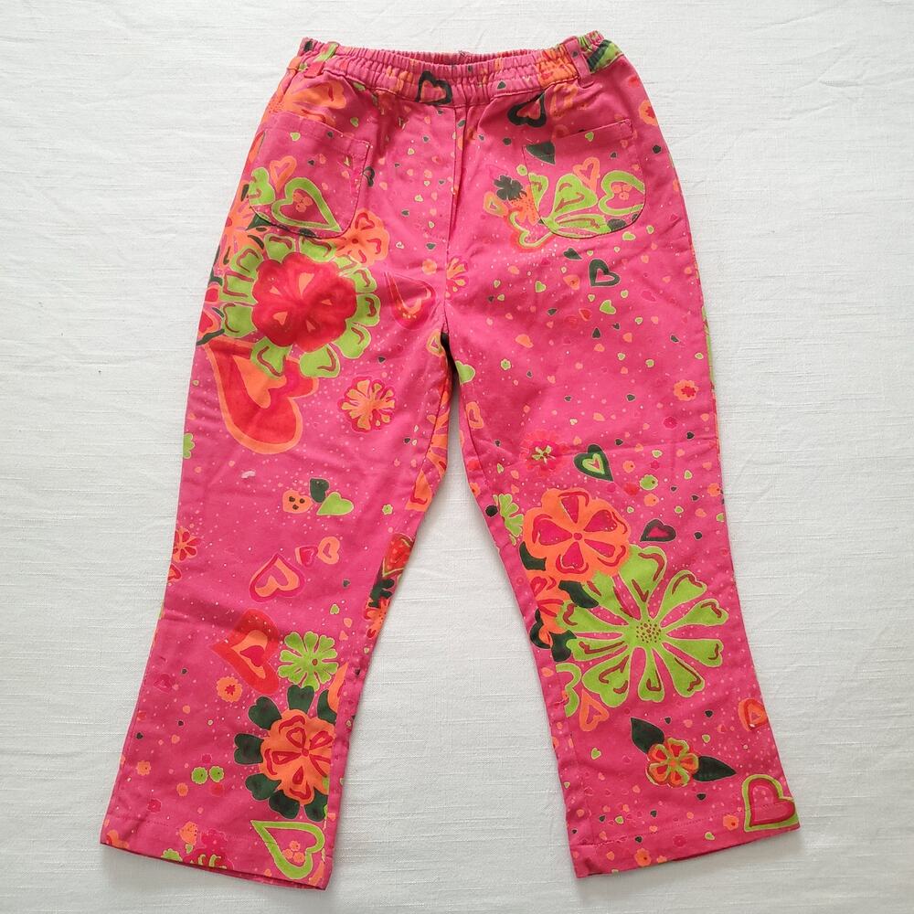 Vintage Deadstock Floral Heart Pants 5t